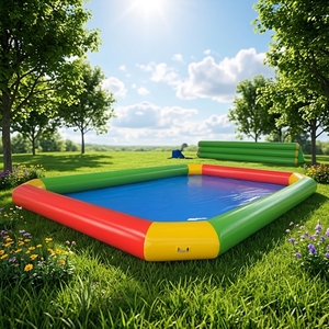<span class=keywords><strong>Piscine</strong></span> gonflable ronde pour usage familial, stock d'usine WINSUN, lagoons gonflables pour enfants, fosse à balles gonflables, fosse à balles océaniques - Product Image 1