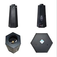 SBE SBE-FM100 Mini lance-flammes hexagonal électrique DMX512 4CH 100W en aluminium pour DJ, machine à feu de scène, lance-flammes extérieur pour mariage
