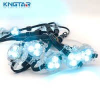 Éclairage extérieur permanent DC12V RGBW LED Pixel IP68 en aluminium pour rails, éclairage de soffite blanc chaud, éclairage de toit pour les fêtes