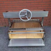 Gril rond en acier inoxydable 40 "charbon de bois Surface BBQ Grill Asado / Santa Maria /Argentina /Argentine GK1000BR