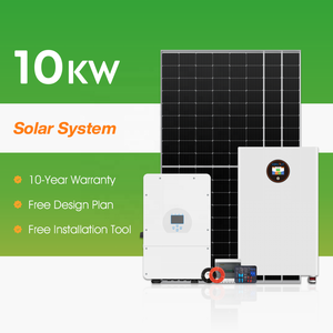 Paneles Solares Monocristalinos de Silicio de 10kW 20kW con Batería de Iones de Litio y Controlador MPPT, Sistema de Energía Solar para el Hogar - Product Image 2