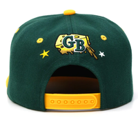 Topi Baseball Bordir 3D Desain Pribadi Custom SS26 Green Bay New Leader Football GB Helm SnapBack Sablon
