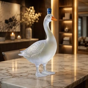 Bouteille d'infusion de liqueur en forme de canard, Grey <span class=keywords><strong>Goose</strong></span>, carafe en verre pour <span class=keywords><strong>vodka</strong></span> du 30e anniversaire, décoration de bar à domicile, bouteille à vin - Product Image 2