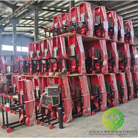 Hachoir à fourrage vert fourrage coquille d'arachide coupe-herbe ferme alimentation du foin broyeur d'ensilage moteur noyau ensilage paille coupe-foin Machine