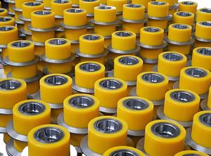 <span class=keywords><strong>Roller</strong></span> Konveyor Idler Tahan Aus Berlapis Silikon Putih dengan Poros untuk Konveyor Sabuk di Industri Mesin Pertanian - Product Image 3