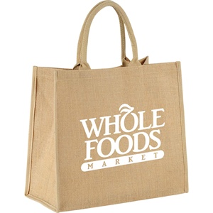 Custom Printed Organic Small Grocery Reusable Burlap Eco Friendly Handbag Shopping <strong>Jute</strong> <strong>Tote</strong> <strong>Bag</strong> - Product Image 2