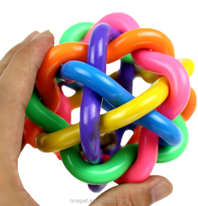 İyi sınıf silikon evcil hayvan topu oyuncak interaktif köpek eğlenceli oyuncak gıcırtılı çan topu köpek oyuncak - Product Image 3