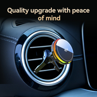 Nouveau chargeur de voiture sans fil magnétique rotatif à 360° 25W, adaptateur pour téléphone, support de ventilation avec ventilateur et lumières multicolores