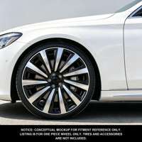 12000T Forgé |   Norme IATF 16949 |   MOQ 4 S1-00068 18-24 Noir brillant usiné à rayons multiples pour Mercedes Jantes forgées en alliage