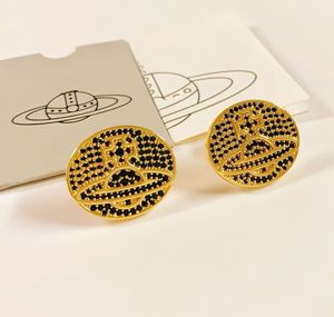 Boucles d'oreilles pendantes Saturne tendance en alliage de zircon électroplaqué avec perles, bijoux raffinés pour femmes - Product Image 6