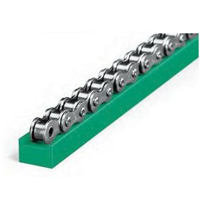 Guide-chaîne simple 08B 10B en acier <span class=keywords><strong>galvanisé</strong></span> profil C avec <span class=keywords><strong>rail</strong></span> à rouleaux en plastique - Product Image 5