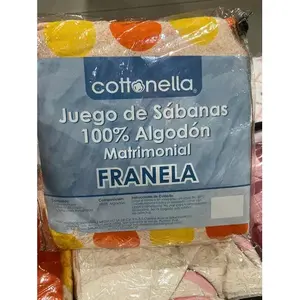 Juego de Sábanas de Franela Cottonella Matrimonial 100% Algodón para Cama - Product Image 3