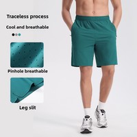 Celana Pendek Pria Outdoor Bahan Ice-feel Tanpa Jahitan, Cepat Kering, Kasual, Olahraga, Longgar, untuk Lari dan Fitness OEM