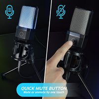 Kondenser Mikrofonlu Kablolu Kulak Üstü DJ Kulaklık Monitörü (Plastik ve Metal)