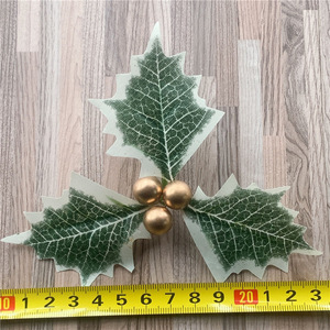 <b>Christmas</b> Tree <b>Gift</b> <b>Box</b> Decoration Small Red Fruit Berry Branch Plug-in DIY Bell Trident <b>Christmas</b> Leaf Accessories - Product Image 3