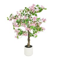 Arbre de fleur de bougainvillier artificiel de 100cm de haut Décoration d'arbre de fleur d'intérieur