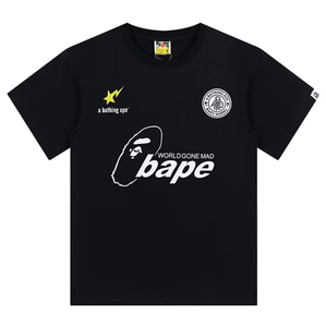 เสื้อยืด Bapees ดีไซน์ลายตัวอักษรพิมพ์ลายลิง น้ำหนัก 280 กรัม รุ่น 999.1 High Version พร้อมส่ง ของแท้ แฟชั่นผู้ชายสุดฮิต ขายดี - Product Image 4