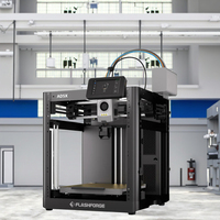 Printer 3D Otomatis Flashforge Adventurer 5X Dual-Sided PEI Kecepatan Tinggi Direct Extruder Auto-Leveling untuk Penggunaan Industri PLA USB