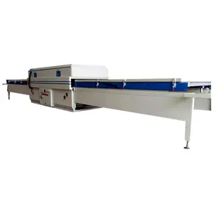 Máquina de fabricação de porta de madeira/pvc, estações duplas, máquina de pressão de membrana semi automática