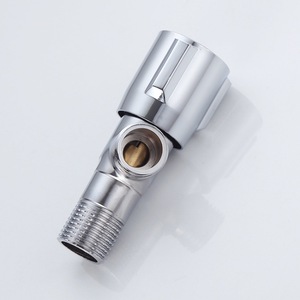 Válvula de cierre de cobre montada en la pared, 20mm, para cepillo de inodoro y lavabo de baño V6103 - Product Image 3