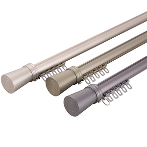 Powder Coated Straight <b>Curtain</b> Slide Rail, Aluminum Alloy Silent Glide Track for Bedroom Living Room - Product Image 4