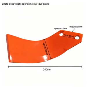 Pièces détachées pour motoculteur agricole, lames rotatives de cultivateur - Product Image 6