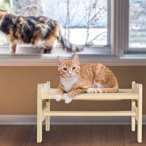 나무 높은 고양이 침대, 실내 고양이 소파 애완 동물 용품 통기성 고양이 장난감, 중소 고양이 선물에 적합 - Product Image 5