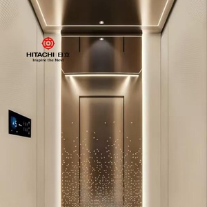 Ascenseur de centre commercial moderne Hitachi sans engrenages, 450 kg, 6 personnes, 5 étages, 3 arrêts - Product Image 3
