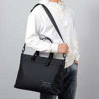 Le plus récent porte-documents à la mode hommes pochette pour ordinateur portable sac à bandoulière étanche étui numérique imprimé Logo sac cadeau pour les entreprises