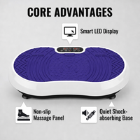 Plateforme vibrante électrique ergonomique en PP 200W, 99 vitesses, pour entraînement corporel complet à domicile, équipement de gym, machine à vibrations personnalisable OEM