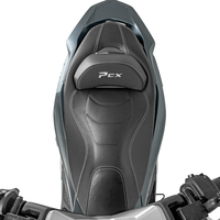 Selle de moto en cuir confortable noire ventilée, coussin de siège imperméable pour voiture et moto pour 25PCX160