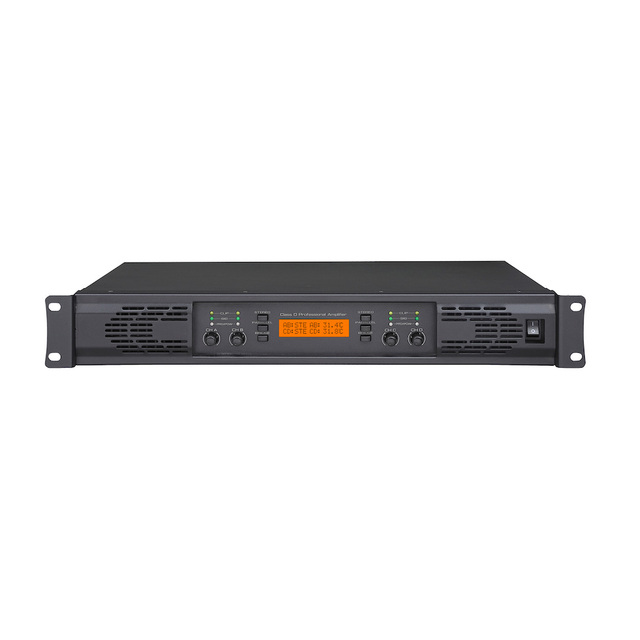 Professional Class d 1U Power Amplifier 4*1200W 4-Channel Digital Performance Stage Metal Shell 1200 Watts Amplifier