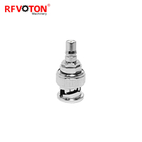 Adaptateur coaxial RF en laiton et cuivre, connecteur droit, prise femelle QMA vers fiche mâle BNC, directement de l'usine
