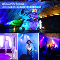 Projecteur de scène LED DMX U`King Outdoor IP65 18x10W RGBWA+UV 6-en-1 étanche