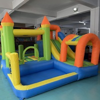 Château gonflable YARD avec toboggan, parcours d'obstacles et piscine à balles tout-en-un pour enfants