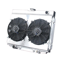 Radiateur entièrement en aluminium avec cache-ventilateur pour Ford Mustang / Mercury Cougar V8 1967-1970