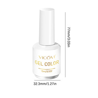 Vernis à ongles gel 15ml FC45 style influenceur, effet coquille de mica, paillettes, strass, adhésif, imperméable, style sequins, personnalisé