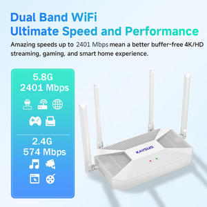 KS-WR3000: Bộ định tuyến Wifi 6 802.11ax ax3000 cuối cùng với tốc độ 574 + 2402Mbps cho các căn hộ và văn phòng lớn Hỗ trợ VPN - Product Image 3