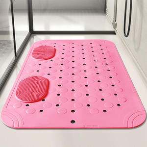 Tapis de bain antidérapant pour baignoire avec ventouses et trous de drainage - Product Image 6