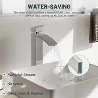 Robinet de lavabo chromé certifié CUPC avec mitigeur chaud/froid, design moderne, capteur sans contact, haute qualité pour lavabo de salle de bain