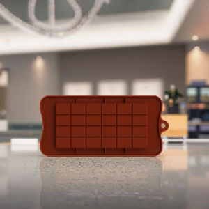 Vendita calda di alta qualità 12-cavità Non bastone in Silicone riutilizzabile cialda cioccolato stampo <span class=keywords><strong>per</strong></span> la cottura di casa - Product Image 4