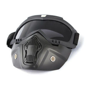 Masque Harley style <span class=keywords><strong>ancien</strong></span>, lunettes de motocross, cadre complet, TPU, matériau pur, coupe-vent, couleur éblouissante, unisexe, équitation, ski, rétro, vélo - Product Image 1