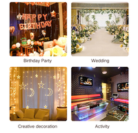 3*3M 300LEDs Kupferdraht-Lichtervorhang für Feiertage, Hochzeiten, Außendekoration zu Weihnachten mit IP44-Schutzklasse
