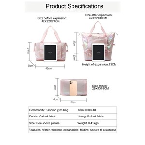 Bolsa multifuncional para ejercicio, yoga y fitness, ligera, para guardar artículos, con separación para ropa seca y mojada, ideal para viajes. - Product Image 2