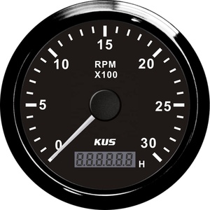 Kus 85 Mét Marine tự động tacho <span class=keywords><strong>Meter</strong></span> rpm tachometer 12V/24V 3000 vòng/phút cho động cơ diesel Rev truy cập - Product Image 4