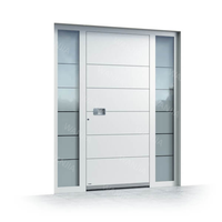 Dernier design moderne portes d'entrée extérieures de villa portes métalliques pivotantes porte extérieure en acier pour la maison