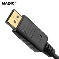 Vente en gros plaqué or 4K 60HZ UHD câble haute définition DP vers HDMI pour projecteur ordinateur portable et moniteur