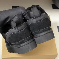 Nouveautés 2025 – Bottes de neige unisexes tendance en cuir imprimé, style créateur, plateforme mode – Meilleures ventes
