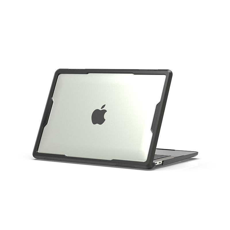 Лидер продаж, противоударный чехол из ТПУ и ПК для ноутбука MacBook с охлаждающим забором и противоскользящими подушечками, устойчивый к царапинам и отпечаткам пальцев