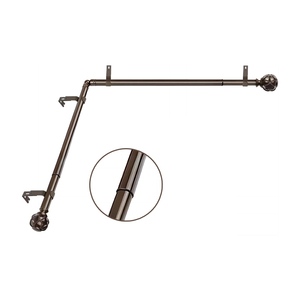 <span class=keywords><strong>Tringle</strong></span> à rideau télescopique en métal bronze courbée, extensible <span class=keywords><strong>pour</strong></span> fenêtre en <span class=keywords><strong>baie</strong></span>, coin et fenêtre de douche - Product Image 6